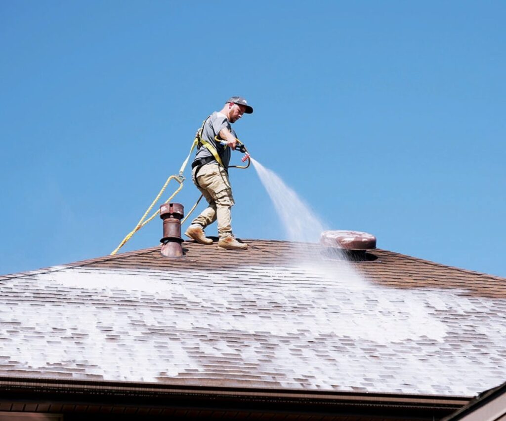 house and roof washing