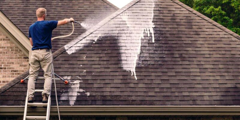 house and roof washing