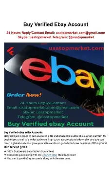 ebay account for sale