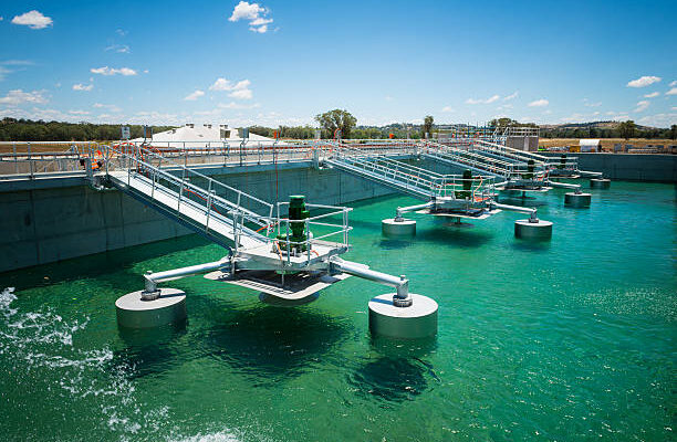 Water being filled into treatment tank for hydrotesting